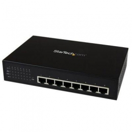 StarTech Network IES81000POE 8Port Unmanaged Industrial Gigabit Power Ethernet Switch Retail [Item Discontinued]