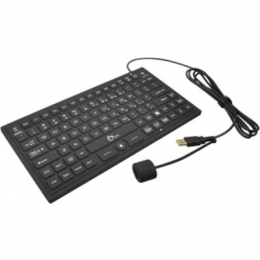 SIIG Keyboard JK-US0911-S1 Industrial/Medical Grade Washable Backlit Keyboard Brown Box [Item Discontinued]