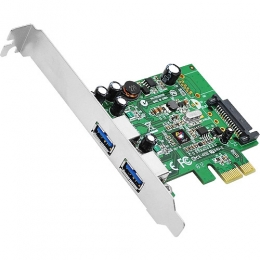 SIIG IO Card JU-P20612-S1 DP SuperSpeed USB 2-Port PCIe Retail [Item Discontinued]