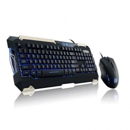 Thermaltake KB-CMC-PLBLUS-01 USB COMMANDER Gaming Gear Combo Retail [Item Discontinued]