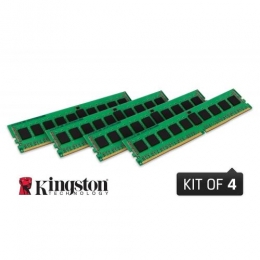 Kingston Memory KVR21R15D4K4/64 64GB DDR4 2133 Registered 4x16GB Retail [Item Discontinued]