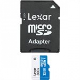 LEXAR 32GB HIGH-PERFORMANCE 300X MICROSDHC/MICROSDXC UHS-I  (SMALL BLISTER) [Item Discontinued]