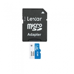 LEXAR 64GB HIGH-PERFORMANCE MICROSDHC/SDXC UHS-I (300X) (SMALL BLISTER) [Item Discontinued]
