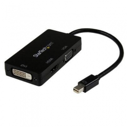 StarTech AC MDP2VGDVHD MiniDP to VGA DVI HDMI Adapter 3-in-1 mDP Converter RTL [Item Discontinued]