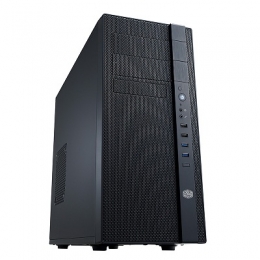 CoolerMaster Case NSE-400-KKN2 N400 ATX mid Tower No Power Supply 2/1/(7) Bay USB 3.0 Black Interior [Item Discontinued]