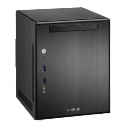 Lian-Li Case PC-Q03B Mini-ITX 2x2.5inch/1x3.5inch HDD Bay Aluminum Black Retail [Item Discontinued]