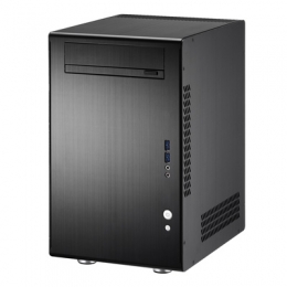 Lian-Li Case PC-Q11B Mini Tower 1/0/2 FAN Aluminum USB 3.0 Black Mini-ITX Retail [Item Discontinued]