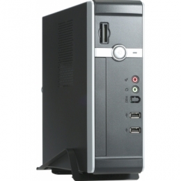 CHENBRO Case PC78131-B60 Mini-ITX Silm Mini Tower 1 x Slim/0/(1x2.5)bay USB HD Audio 60W Black [Item Discontinued]