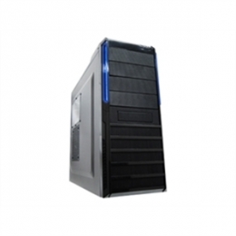 Apex Case PCV-588 ATX Mid Tower Black No Power Supply 4/1/(6) Bays USB HD Audio Windows LED Blue Bla [Item Discontinued]
