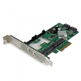 StarTech Controller Card PEXMSATA3422 2Port PCI-Express SATA 6Gbps RAID Controller Card with mSATA S [Item Discontinued]