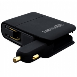 Lenmar Gold - 1500mAh Portable Power Pack with 1 USB Port and Integrated AC & DC Charger for Mobile  [Item Discontinued]