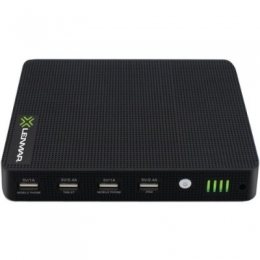 LENMAR MUTANT 20.000MAH PORTABLE POWER PACK WITH 4 USB PORTS FOR TABLETS & MOBILE PHONES. BLACK [Item Discontinued]