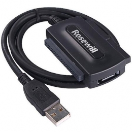 Rosewill Accessory RCW-608 USB2.0 Adapter For IDE/SATA Device Black Retail [Item Discontinued]