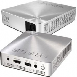 Asus Projector S1 LED 250 Lumens WVGA DLP 16.7M 1000:1 HDMI/USB Speaker Silver Retail [Item Discontinued]