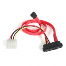StarTech Cable SAS729PW18 18in SAS 29 Pin to SATA Cable with LP4 Power Retail [Item Discontinued]