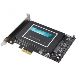 SIIG Controller Card SC-SA0T11-S1 SATA 6Gb/s Adapter 3i+1 SSD Hybrid PCI-Express Brown Box [Item Discontinued]