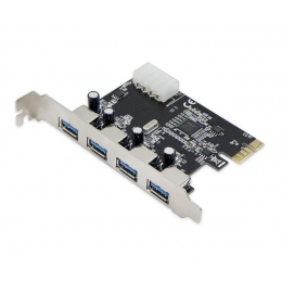 SYBA IO Card SD-PEX20133 USB 3.0 4Port PCI Express VLI VL80x Chip Maximum 5Gbps Retail [Item Discontinued]