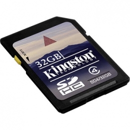 32GB SDHC CLASS 4 FLASH CARD [Item Discontinued]