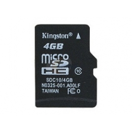 4GB MICROSDHC CLASS 10 FLASH CARD SINGLE PACK W/O ADAPTER [Item Discontinued]