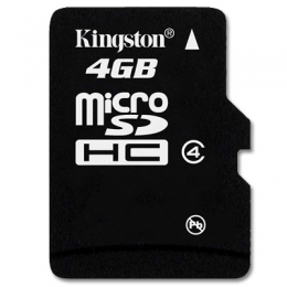 Kingston Memory Flash SDC4/4GBSP 4GB microSDHC Class 4 Single Pack No Adapter Retail [Item Discontinued]