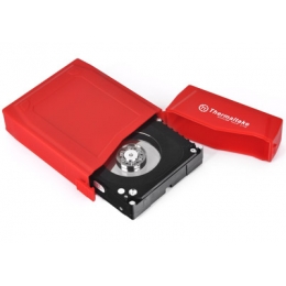 Thermaltake Accessory ST0034Z 3.5 SATA HDD Protection BOX Red Retail [Item Discontinued]