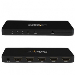 StarTech Accessory ST124HD4K 4K HDMI 4Port Video Splitter 1x4HDMI with Solid Aluminum Housing Retail [Item Discontinued]