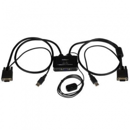 StarTech Network SV211USB 2Port USB VGA Cable KVM Switch USB Powered with Remote Switch Retail [Item Discontinued]