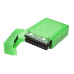 SYBA Accessory SY-ACC25011 2.5inch IDE/SATA HDD Storage Box Green Retail [Item Discontinued]