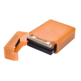 SYBA Accessory SY-ACC25013 2.5inch IDE/SATA HDD Storage Box Orange Retail [Item Discontinued]
