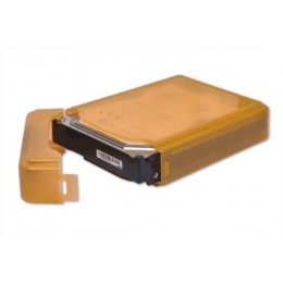 SYBA Storage SY-ACC35012 3.5inch IDE/SATA HDD Storage Box Orange Retail [Item Discontinued]