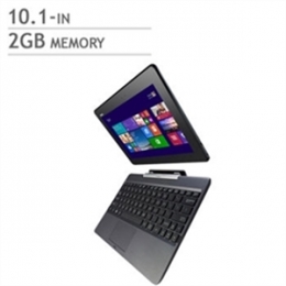 Asus Notebook T100TA-QS11T-CB 10.1inch Bay Trail Z3740 2GB 64GB+500GB HDD GMA Grey Windows 8 64Bit R [Item Discontinued]