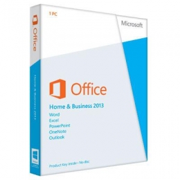 Microsoft Office 2013 Home & Business Medialess PKC [Item Discontinued]