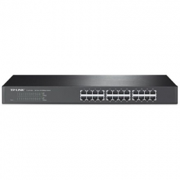 TP-Link Network TL-SF1024 24Port 10/100M Switch RJ45 Ports 1U 19inch Retail Rack-Mountable Steel Cas [Item Discontinued]
