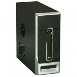 EPower Case TP-1687BS-300 4U Slim Desktop Tower 1/2/(1) USB Audio Fan microATX Black Retail [Item Discontinued]