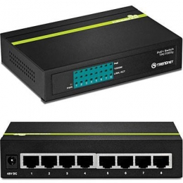 8 Port Gig PoE GREENnet Switch [Item Discontinued]