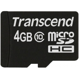 4GB MICRO SDHC (CLASS 4) NO BOX & ADAPTER [Item Discontinued]