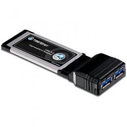 TRENDnet Accessory TU3-H2EC 2 Port USB 3.0 ExpressCard Adapter Retail [Item Discontinued]