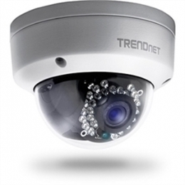 TRENDnet Camera TV-IP321PI Outdoor 1.3 MP HD PoE Dome IR Network Camera Retail [Item Discontinued]