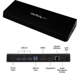 StarTech AC USB3DOCKHDPC USB3.0 Laptop Docking Station w 4K DisplayPort Retail [Item Discontinued]