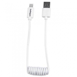 1ft Coiled Lightning USB Cable [Item Discontinued]