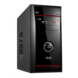 Compu Case Case VIGILANCE Mini Tower 2/2/(2) USB Audio No PS Black/RED microATX [Item Discontinued]