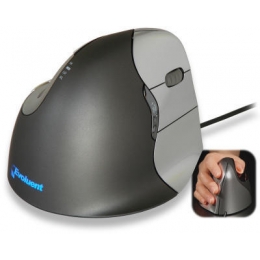 Evoluent VM4R Mouse VerticalMouse 4 Right USB 6 Button Brown Box [Item Discontinued]