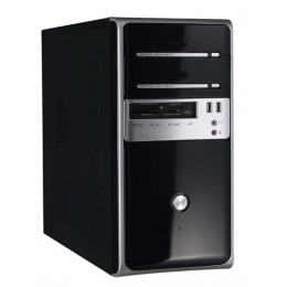Winsis Case WN-26 microATX Mini Tower 2/2/(2) Card Reader USB 350W P/S Black Silver [Item Discontinued]