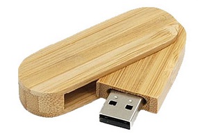 USB Promo Wood Swivel Usb drive