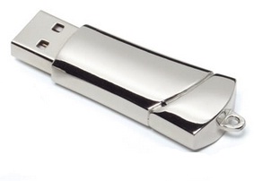 USB Promo Rounded Metal Usb drive